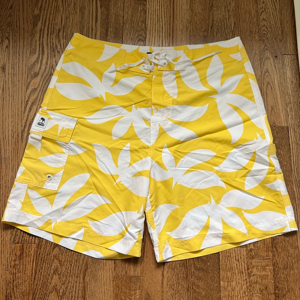 Island Company Yellow Swim Trunks